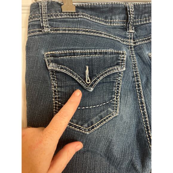 Vintage Y2K 2000s 17/21 Exclusive Denim Women's Jeans Missing Back Button Size 4 - Picture 9 of 14